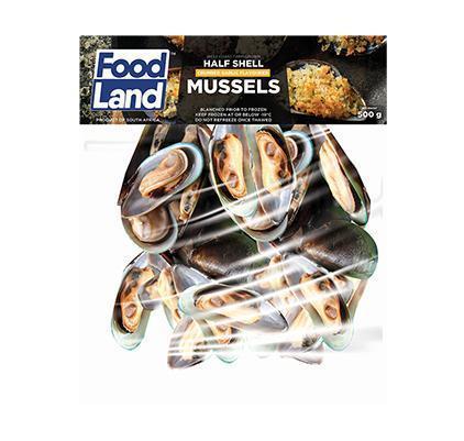 Foodland-Garlic-Half-Shell-Mussels-Pack-500g