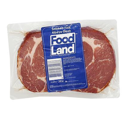 Foodland Smoked Pork Ribeye Steak 500g